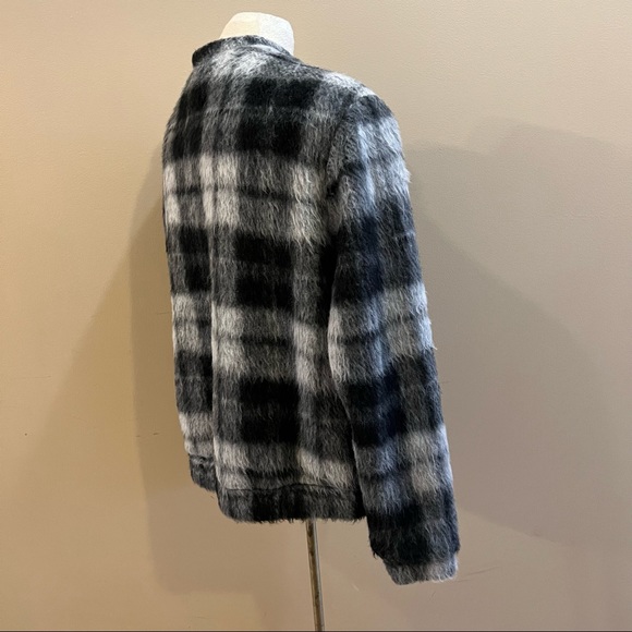 TIGER OF SWEDEN mohair blend checkered bomber - Picture 4 of 10